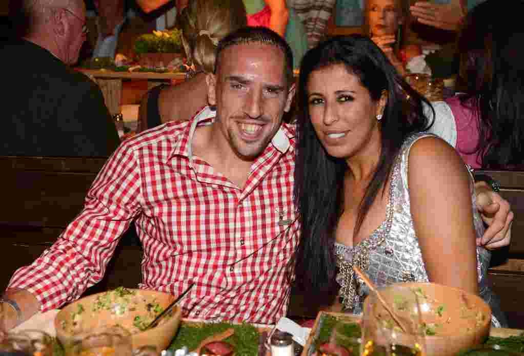 Franck Ribery und seine Frau Wahiba