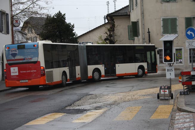 Bus-Verkehr in der Solothurner Vorstadt