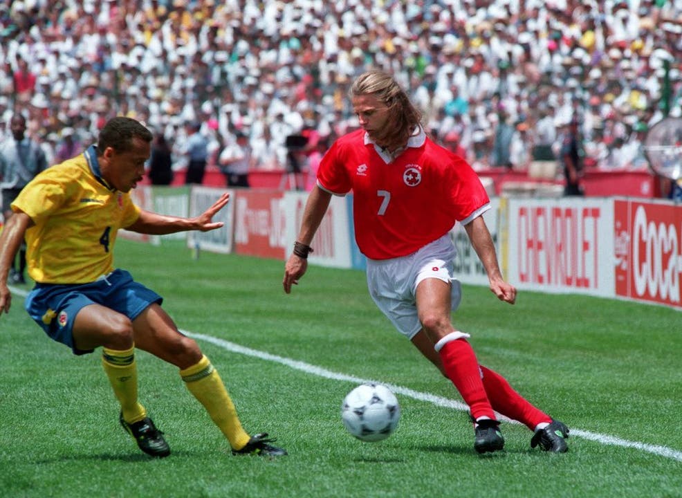 1994 an der Fussball-Weltmeisterschaft gegen Kolumbien
