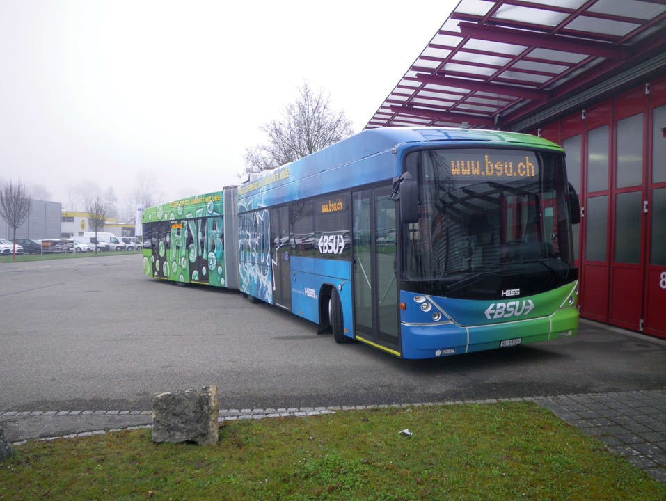 Der Bus wird zu einem zweiten Test im Februar 2012 wieder in Solothurn sein