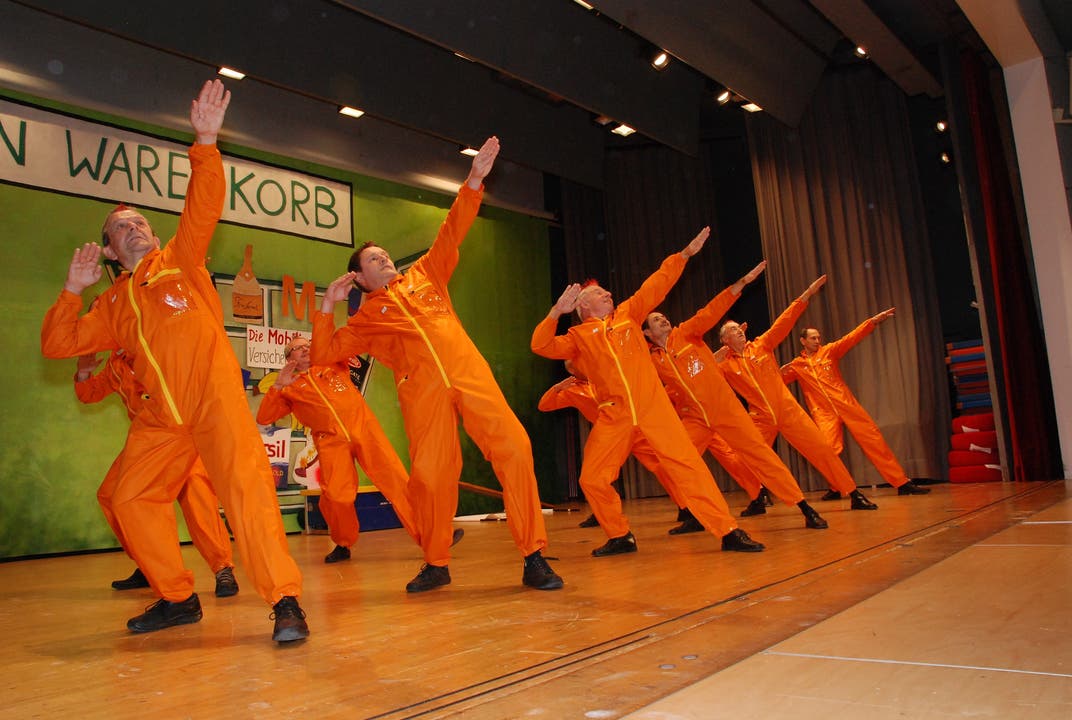 13-Der Höhepunkt des Abends war die Zumba-Tae-Boe-Choreografie des Männerturnvereins
