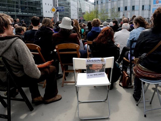 Demonstration gegen die Verhaftung von Ai Weiwei in Berlin (Archiv)