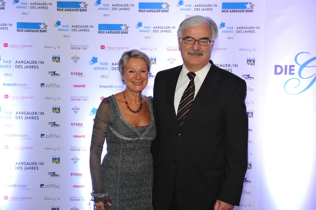 Aaraus Stadtammann Marcel Guignard mit Ehefrau