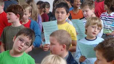 Die Schule Egliswil besucht eine Probe des Aargauer Symphonie Orchesters