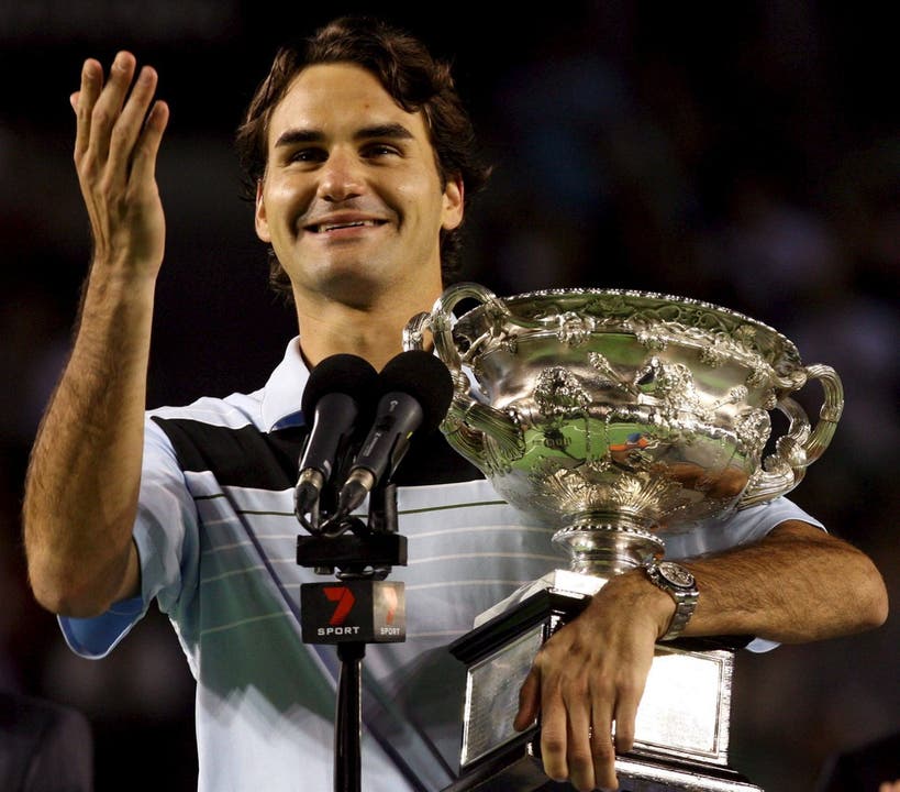 46. Titel: Federers Sieg an den Australian Open 2007 Fernando Gonzalez, 7:6, 6:4, 6:4