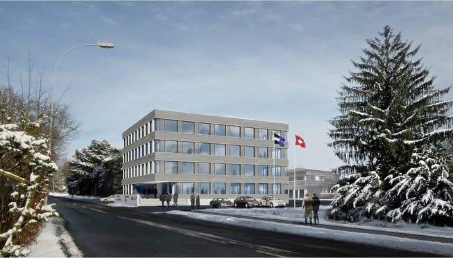Visualisierung des geplanten Gebäudes der Staatsanwaltschaft in Rheinfelden.