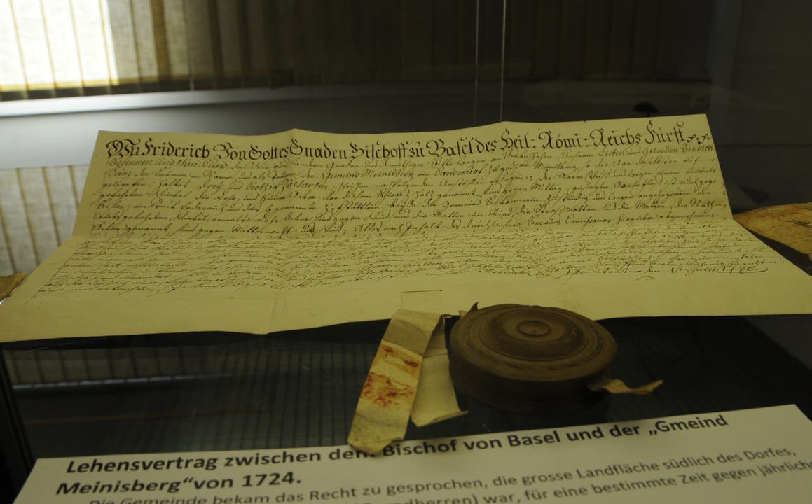 Historischer Dorfrundgang anlässlich 700 Jahre Meinisberg Eien Lehensvertrag mit dem Fürstbschof 1724