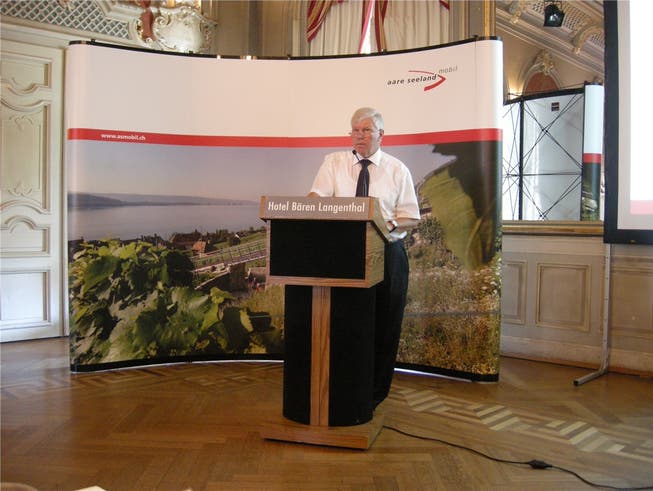 Verwaltungsratspräsident Robert Sutter berichtete von erfreulichem Jahr für die Aare Seeland mobil AG.