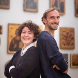 Anna Blumer und Marcus Schäfer spielen im Kunstmuseum St. Gallen zwei grosse Monologe. (Benjamin Manser)