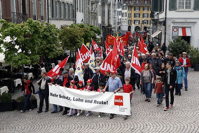 In Solothurn marschierten rund 350 Personen mit.