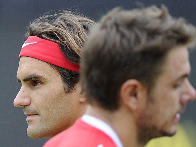 Heute kommts zum 13. Duell: Roger Federer und Stanislas Wawrinka.