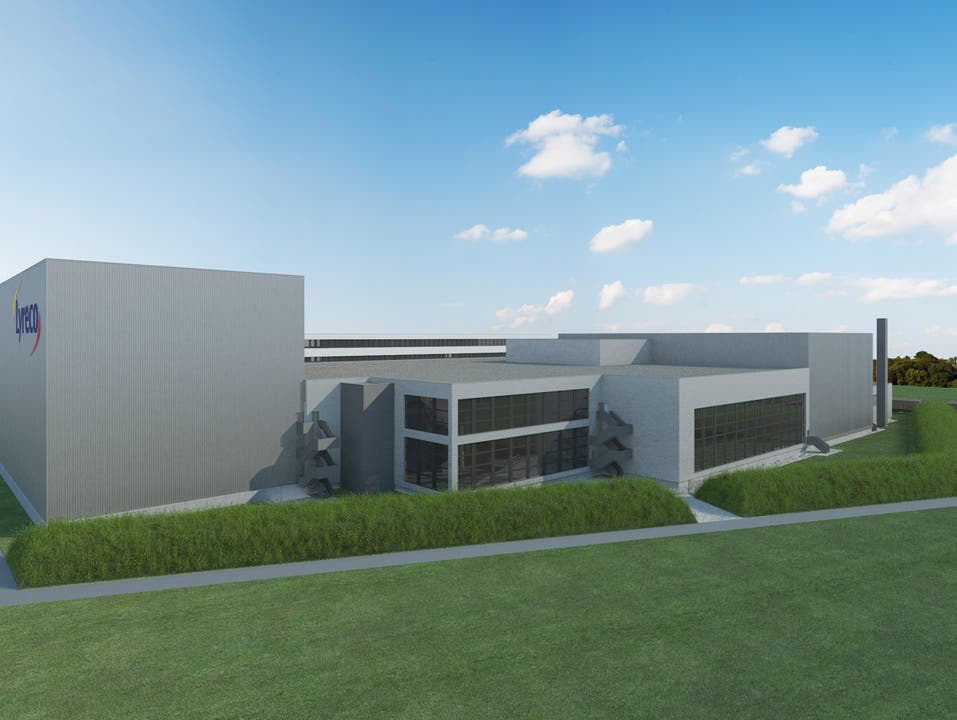 So wird das neue Betriebs- und Verwaltungsgebäude von Lyreco in Dintikon aussehen (Computer-Illustration)