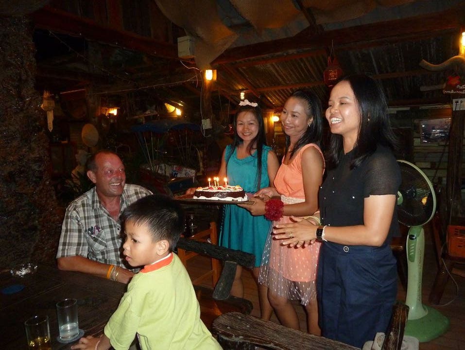 Geburtstagsfeier in der Residenz in Thailand