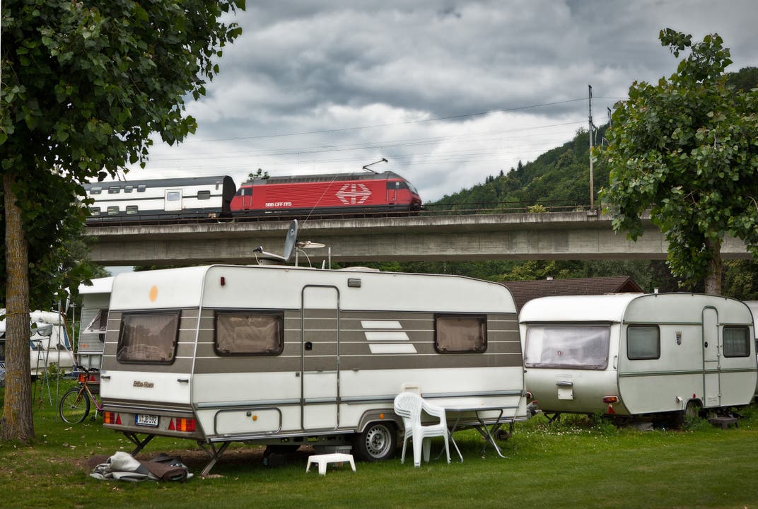 Der Campingplatz Wiggerspitz war auch schon an lauschigeren Plätzen