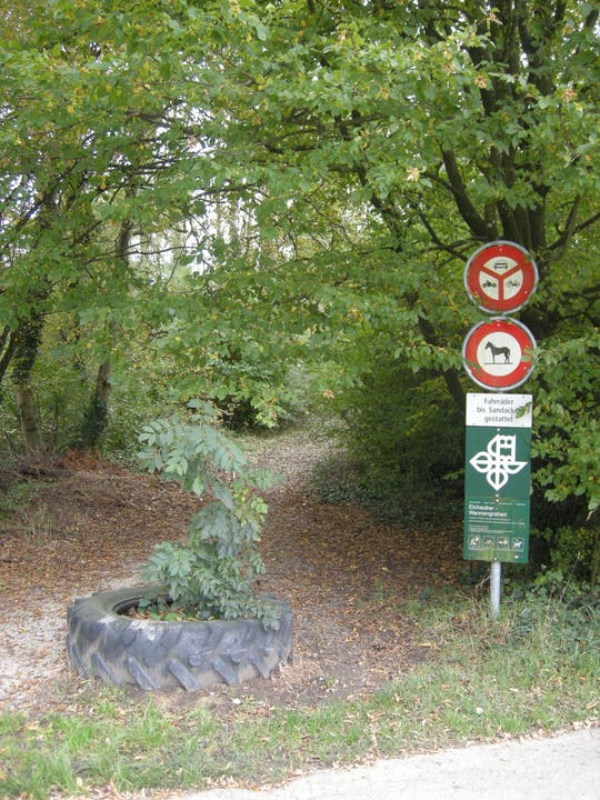 Naturschutzgebiet Wannengraben Der Eingang zum Naturschutzgebiet bei Altreu in Selzach