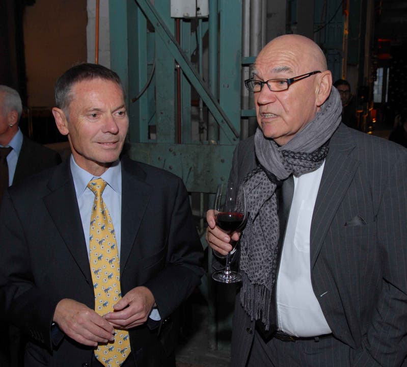 Alt-Regierungsrat Silvio Bircher mit Otto Ineichen
