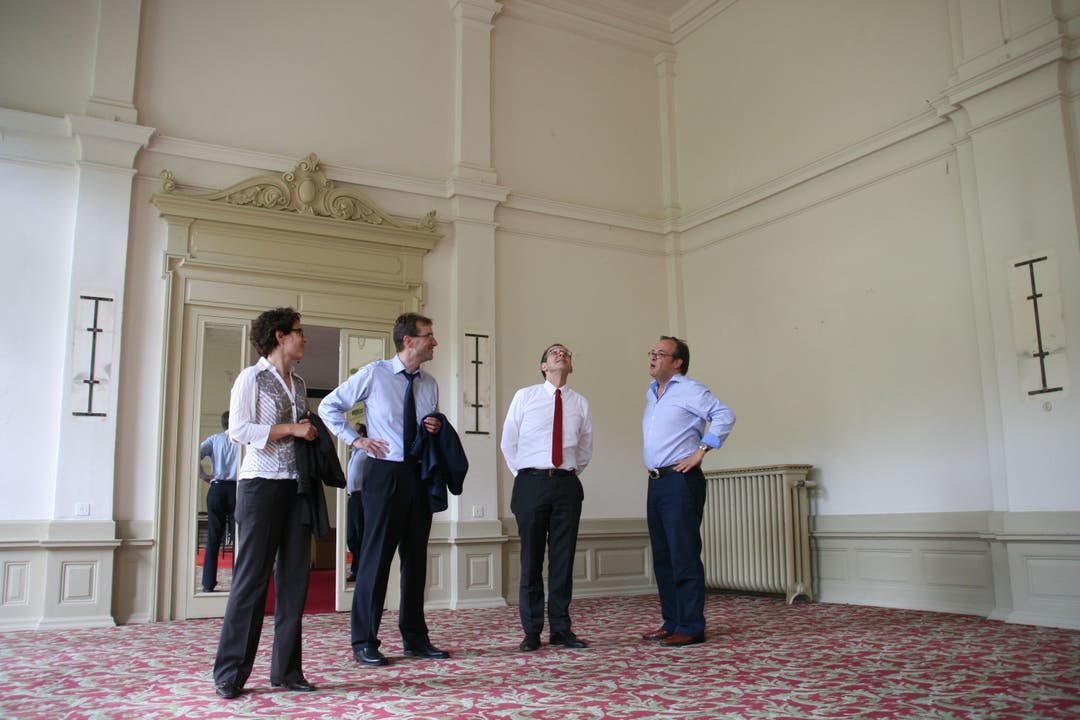 Urs Hofmann besuchte das Bäderquartier in Baden am 3. Juni 2012