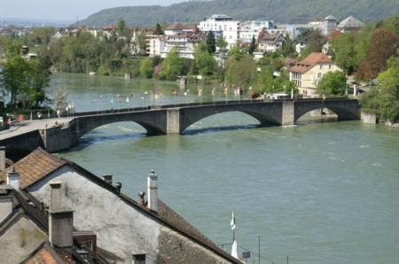 Die Rheinbrücke in Rheinfelden wurde 1912 edem Verkehr übergeben