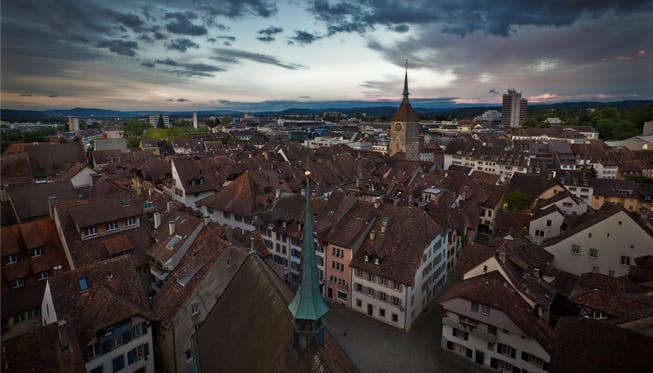 Hochhäuser ragen nur vereinzelt aus Aarau – und vor allem am Stadtrand.