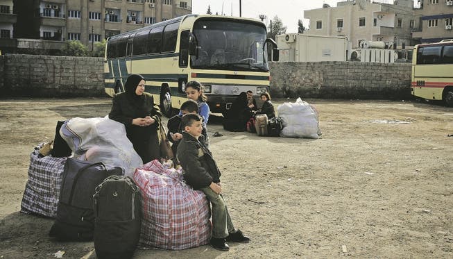 Flüchtlinge in Damaskus (Archiv)