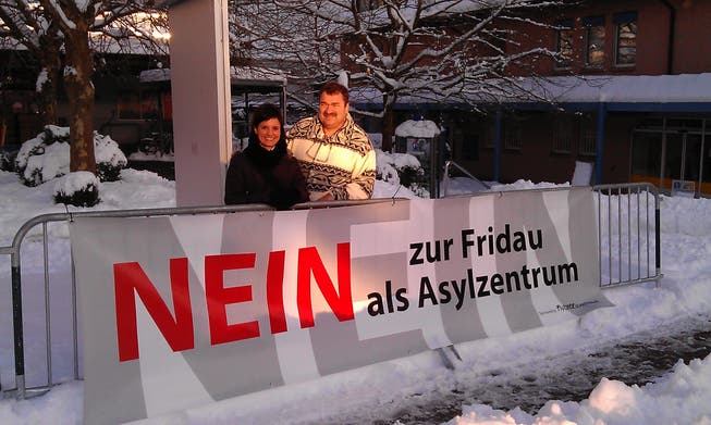 NEIN zur Fridau als Asylzentrum: Die Komitee-Gründer Brigitte Christ und Franz Fischer