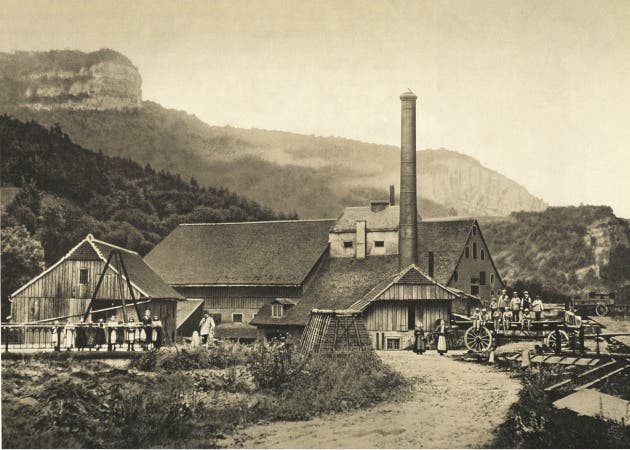 Das Werk Klus der Ludwig von Roll’schen Eisenwerke im Jahr 1874. Das Werk Klus der Ludwig von Roll’schen Eisenwerke im Jahr 1874.