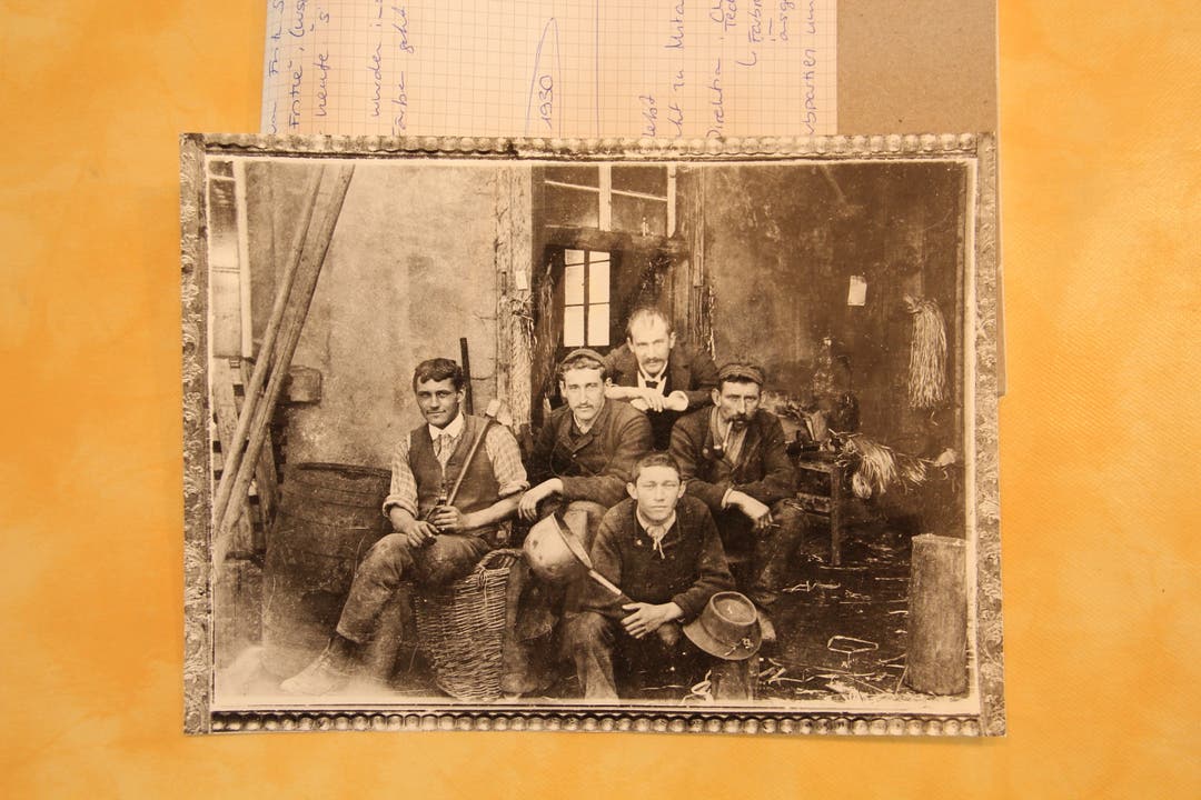 1890er-Jahre - die Brüder Fritz und Robert Stäger (hinten Mitte)