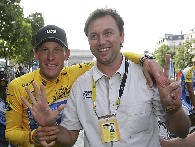 Ein Bild aus besseren Tagen: Lance Armstrong und Johan Bruyneel
