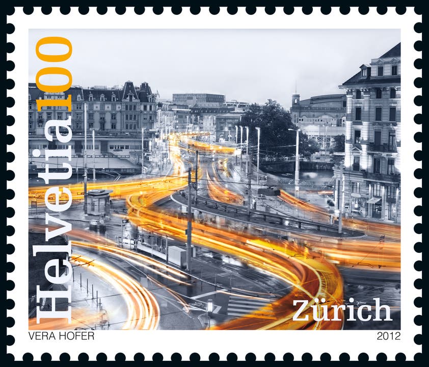 Neue Briefmarke von Zürich von Vera Hofer