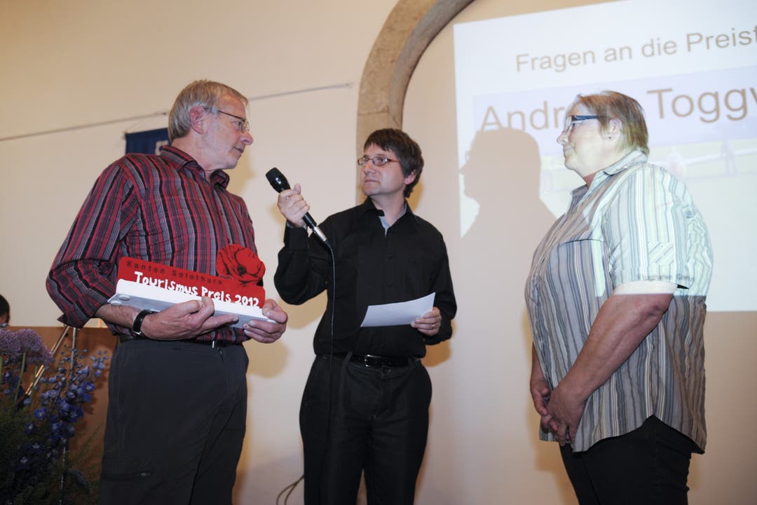 Tourismuspreis Solothurn - die Gewinner Die Preisträger werden interviewt.