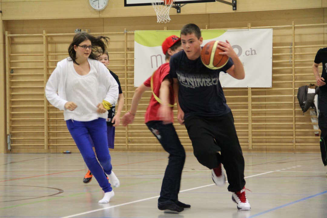 Basketballer in action
