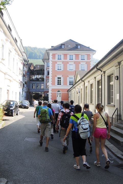Die az-Leserwanderer besuchen das Bäderquartier in Baden