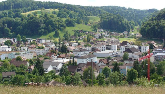Blick über Gränichens Dorfzentrum
