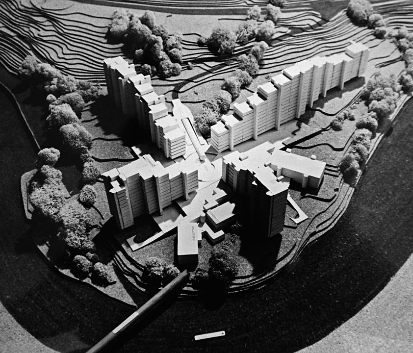  Modell des Gestaltungsplanes aus dem Jahre 1973