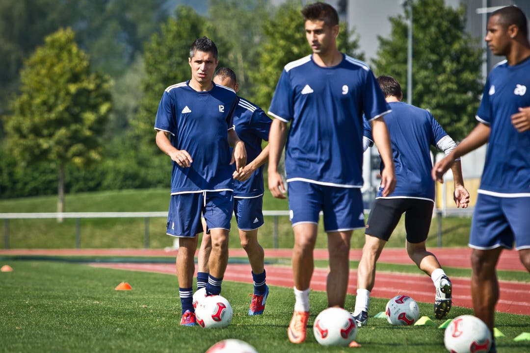 Christian Ianu beim ersten Training mit dem FC Wohlen.