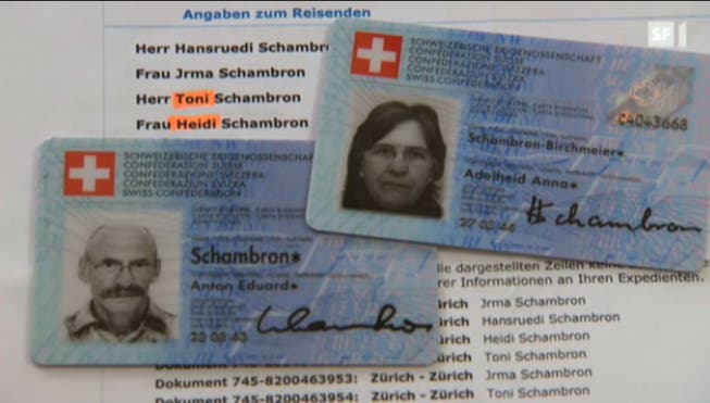 Heidi und Toni Schambron: Der Name wird bei Air Berlin zum Verhängnis.