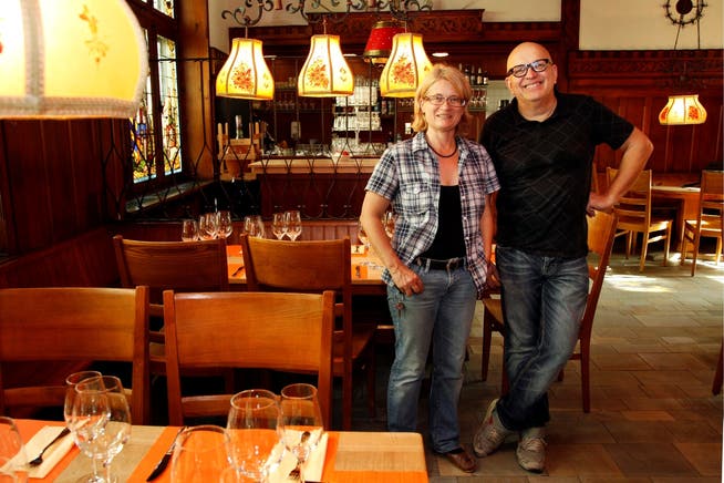 Priska Wyss und René Marti freuen sich auf den Neustart im Bierhaus. Hanspeter Bärtschi