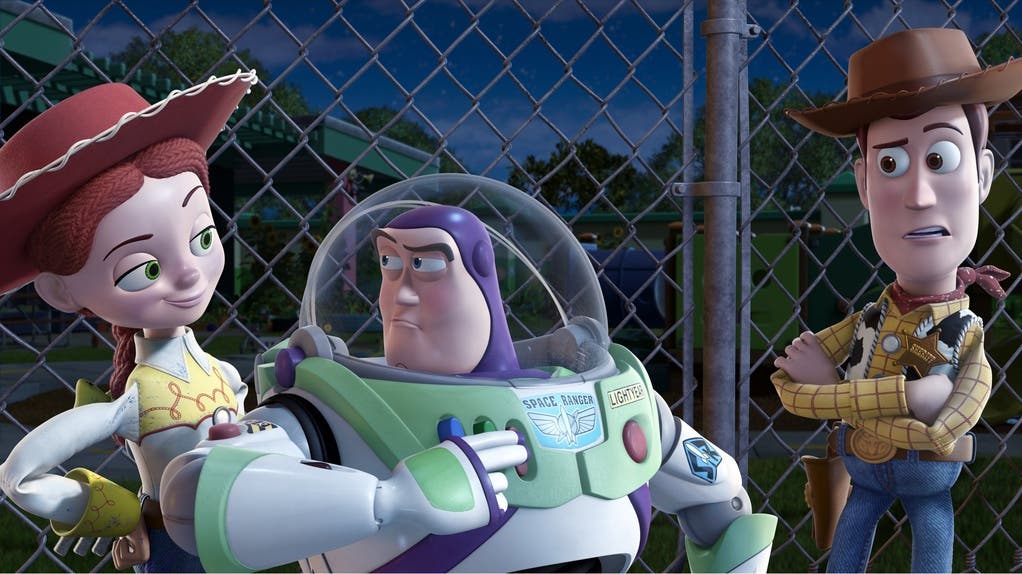 Erneuerung des Zeichentrickfilms Szene aus dem Film «Toy Story» des Animationsstudios Pixar.