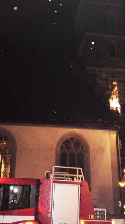 Die Zofinger Stadtkirche verlor durch das heftige Gewitter Teile des Daches