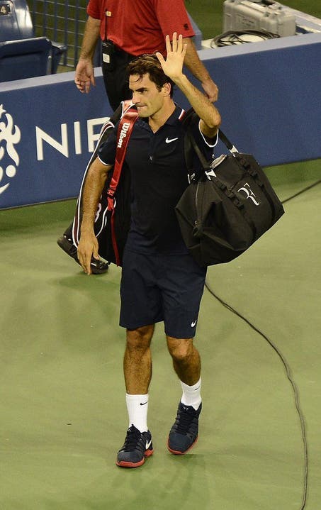 Federer winkt zum bitteren Abgang