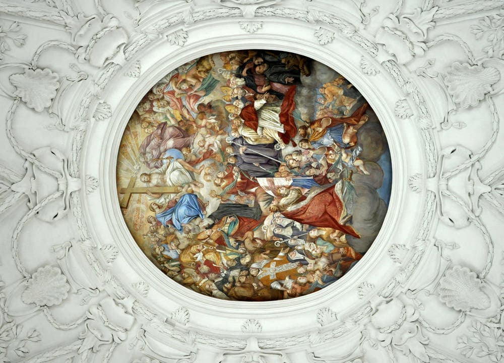 Freskenbild aus dem 17. Jahrhundert.