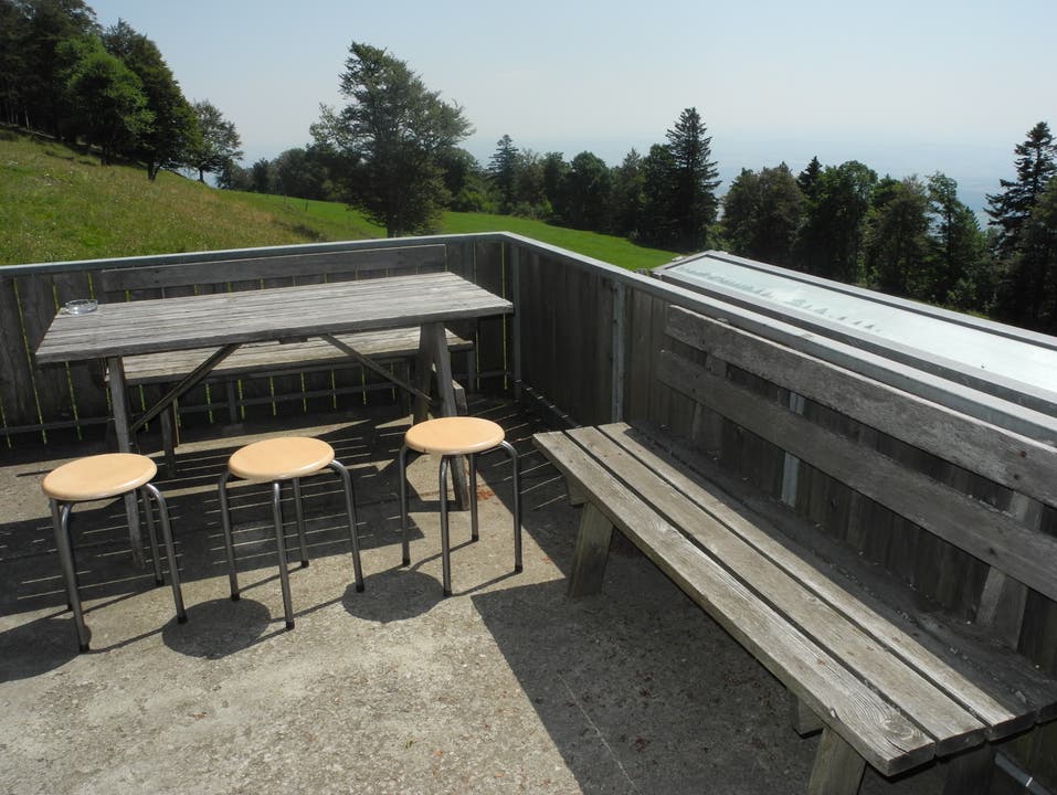 Terrasse mit Alpenzeiger