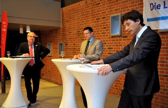 Die Diskussion zwischen Boris Banga und François Scheidegger wurde von Marco Jaggi geleitet. Oliver Menge