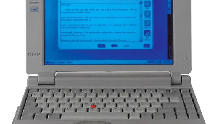 Mit diesem Computer hat US-Präsident Clinton sein erstes Mail geschrieben
