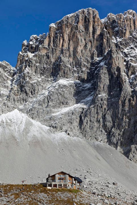 Beeindruckend: Die Carschinahütte auf 2236 Metern über Meer