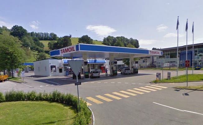 Die betroffene Tamoil-Tankstelle in Wettingen