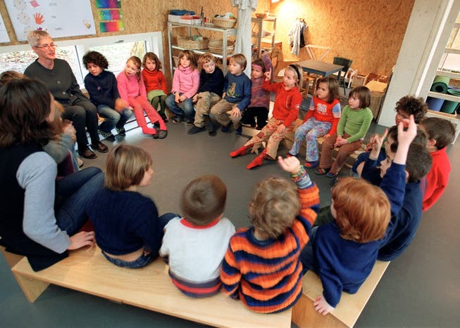In Aargauer Kindergärten soll weiterhin Hochdeutsch und Mundart gesprochen werden (Symbolbild)