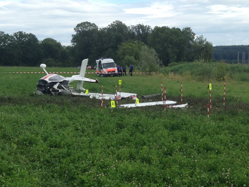 Flugzeugabsturz in Grenchen - Pilot verletzt