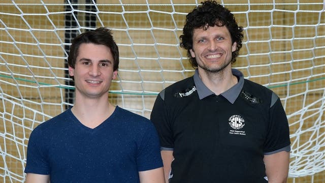 Marco Schneider (links) kommt vom TV Endingen zu Siggenthal. Der Vertrag von Trainer Peter Szilagyi wurde verlängert . Foto: Alexander Wagner