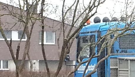 Unfallaufnahme in Windisch: Dieser Lastwagen hat das Kindergartenkind überrollt. Peter Rippstein